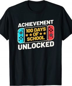 Happy 100th Day Of School Achievement Unlocked Video Game Official Shirt