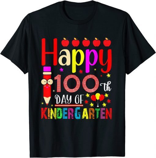 Happy 100th Day Of School Kindergarten Classic Shirt