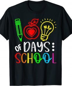 Happy 100th Day Of School Teacher Student 100 Days Smarter T-Shirt