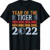 Happy New Year 2022 Year Of The Tiger Eve Party Supplies Unisex Shirt