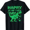 Happy St Pat T-Rex Dinosaur St Patricks Day Classic Shirt