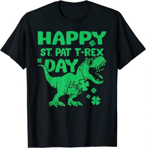 Happy St Pat T-Rex Dinosaur St Patricks Day Classic Shirt