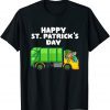 Happy St Patricks Day Leprechaun Garbage Truck Classic Shirt