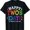 Happy Twosday 2-22-22 Tuesday February 22nd 2022 Teacher Day Classic Shirt