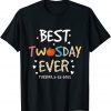 Happy Twosday 2022 Leopard Best Twos Day Ever 2-22-22 Gift Shirt