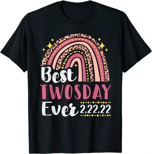 Happy Twosday 2022 Pink Leopard Twos Day 2-22-22 Classic Shirt