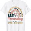 Happy Twosday 2022 Shirt Pink Leopard Twos Day 2-22-22 Gift Shirt