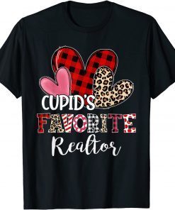 Happy Valentines Day Cupid's Favorite Realtor Teaching Lover Classic Shirt