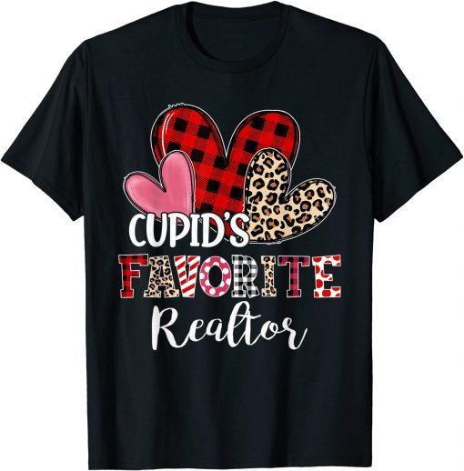 Happy Valentines Day Cupid's Favorite Realtor Teaching Lover Classic Shirt