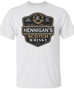 Hennigan’s scotch whiskey style distressed shirt