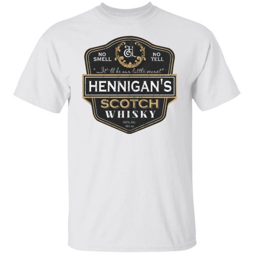 Hennigan’s scotch whiskey style distressed shirt