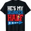 He's My Drunker Half Matching 4th Of July USA Couple Classic Shirt