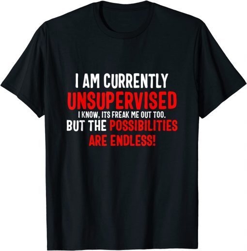 I Am Currently Unsupervised Valentines Day Unisex Shirt