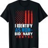 I Identify As Non-Bidenary US Flag Unisex Shirt