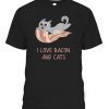 I Love Bacon And Cats Classic Shirt