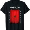 I Love Morocco Vintage Morocco Flag Gift Shirt
