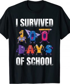 I Survived 100 Days Of School for a 1st Grade Student Classic Shirt