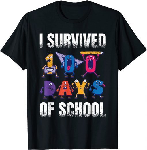 I Survived 100 Days Of School for a 1st Grade Student Classic Shirt