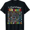 I Survived 100 Masked Days Of School 100 Masks 2022 Unisex T-Shirt