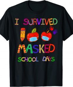 I Survived 100 Masked School Days 100 Days of School Classic Shirt