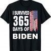 I Survived 365 Days Of Biden American Flag Gift Shirt