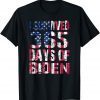 I Survived 365 Days Of Biden Anti Biden US FLAG Gift Shirt