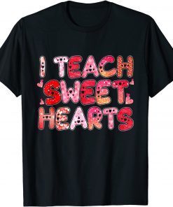 I Teach Sweet Hearts Teacher Valentine's Day Leopard Limited Shirt