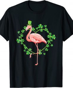 Irish Flamingo Green Saint Patrick Day 2022 Lucky St Pattys T-Shirt