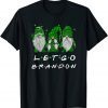 Irish Gnome Let's Go Brandon St Patricks Day Shamrock Classic Shirt