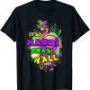 It's Mardi Gras Y'All Flamingo With Beads Fat Tuesday Gift Shirt