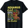 January and February birthday Zodiac sign Aquarius queen Gift T-Shirt