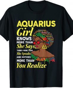 January and February birthday Zodiac sign Aquarius queen Gift T-Shirt