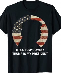 Jesus is my Savior Trump is my President American Flag Classic Shirt