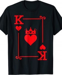King Queen Of Hearts Matching Couple King Of Hearts Gift Shirt