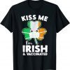 Kiss Me I'm Irish And Vaccinated St. Face Mask Patrick's Day Classic Shirt