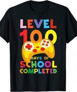 LEVEL 100 DAYS OF SCHOOL Video Game Teachers Students Classic Shirt