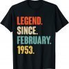 Legend Since February 1953 69 Year Old 69th Birthday Classic Shirt