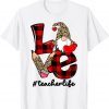 Leopard Gnome Womens Teacher Life Valentine Unisex Shirt
