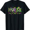 Leopard Mardi Gras Nurse Nursing School Apparel Classic T-Shirt