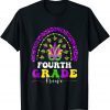 Leopard Rainbow Fourth Grade Crew Teacher Mardi Gras Limited Shirt