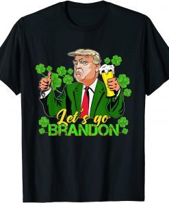 Lets Go Brandon St Patricks Day, Trump Beer, Shamrock Clover Classic Shirt