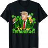 Lets Go Brandon St Patricks Day Trump Beer Shamrock Gift Shirt