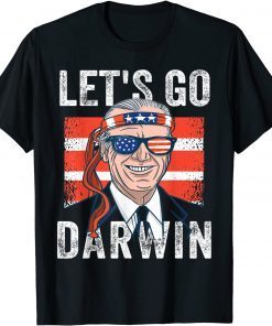 Let’s Go Darwin American Sunglasses And Bandana Gift T-Shirt