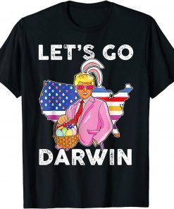 Lets Go Darwin US Flag Bunny Trumps Easter Eggs Easter Day Limited Shirt
