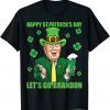 Let's Go Shamrock Brandon Happy St Patrick Day Trump Beer Classic T-Shirt