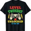 Level Twosday Unlocked 2-22-22 Gamer Twos Day 2022 Classic Shirt