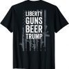 Liberty Guns Beer Trump LGBT - Pro Gun Flag Unisex Shirt