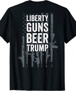 Liberty Guns Beer Trump LGBT - Pro Gun Flag Unisex Shirt