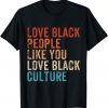 Love Black People Like You Love Black Culture Vintage Unisex T-Shirt