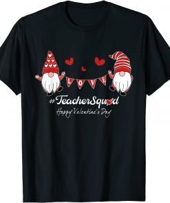 Love Gnome Teacher Squad Happy Valentine Gnome Buffalo Plaid Limited Shirt